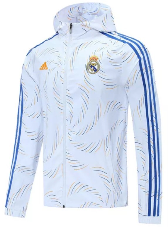 Jaqueta Real Madrid 2021 2022 Adidas oficial Branca